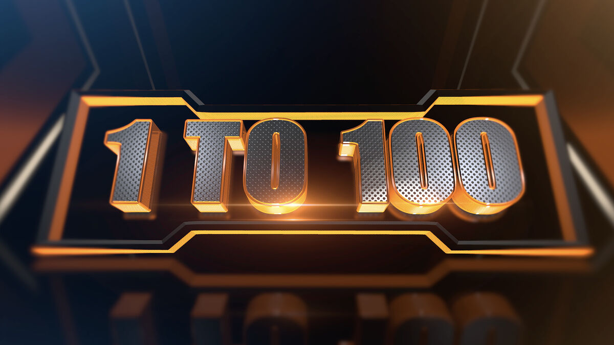 1 to 100 image number null
